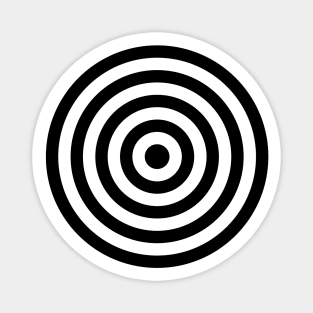 Bullseye (black print) Magnet